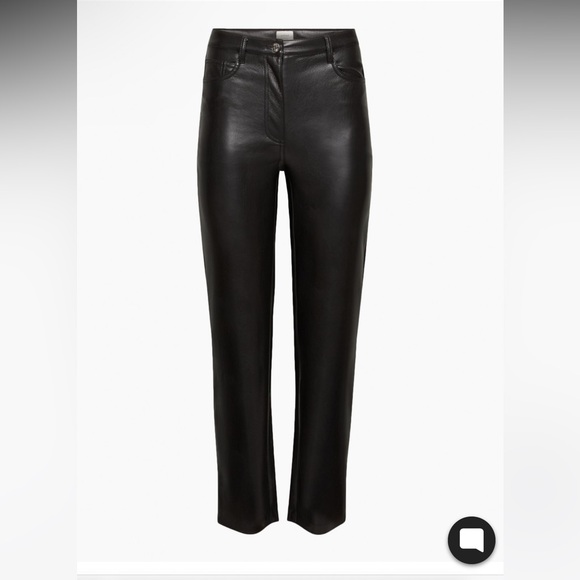Wilfred The Melina Pant Leather Black Size 8 - Picture 2 of 5